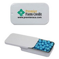 White Slider Tin w/ Colored Candy